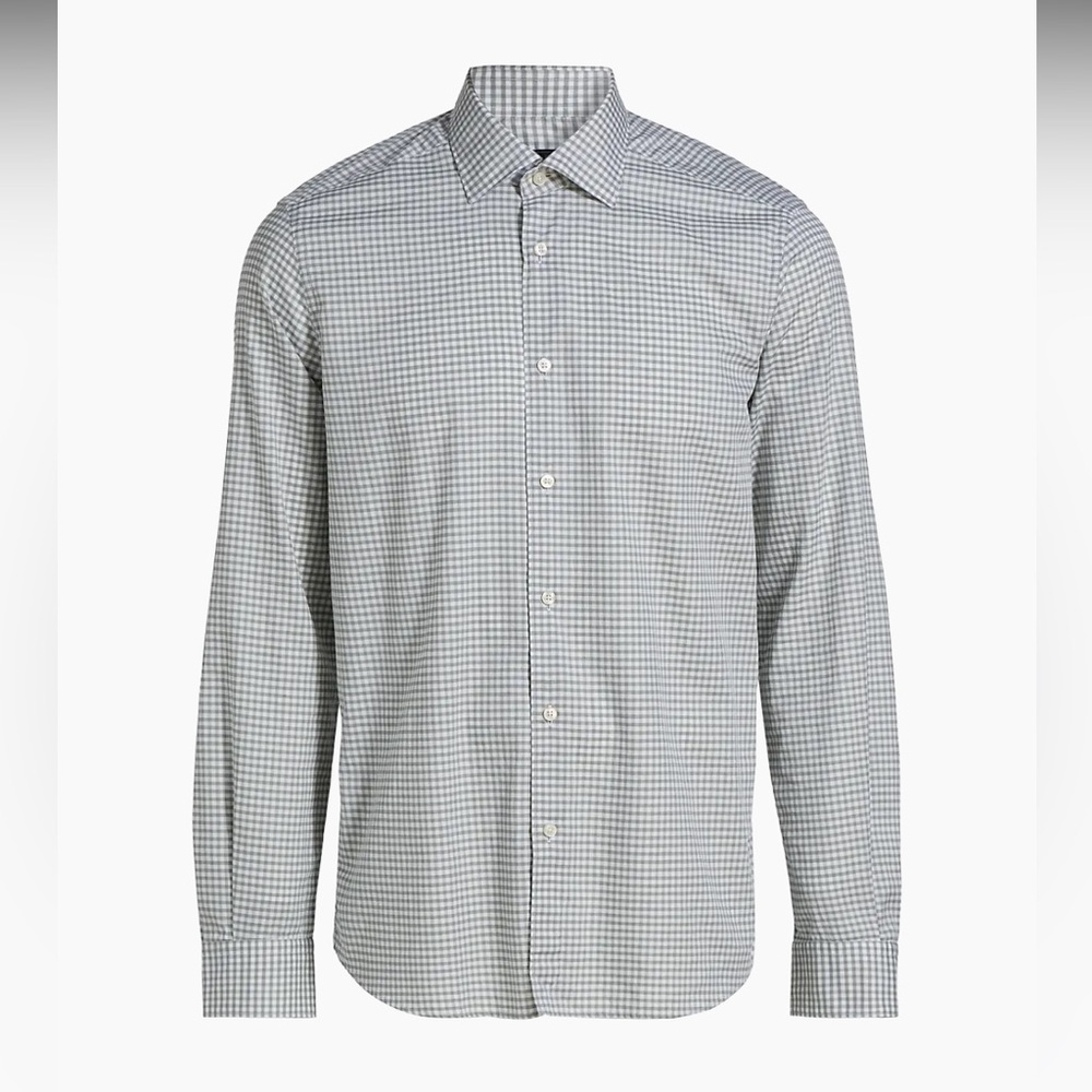 Peter Millar | Silk and Cotton Crown Soft Long Sleeve Button Down Dress Shirt
